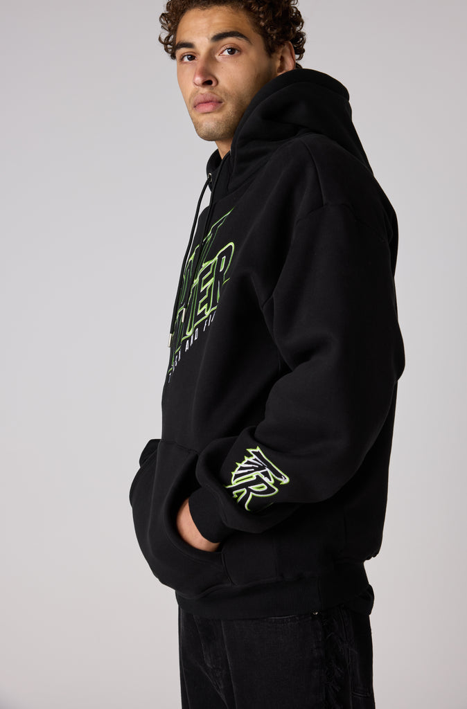 T&F Hoodie - Black Lime