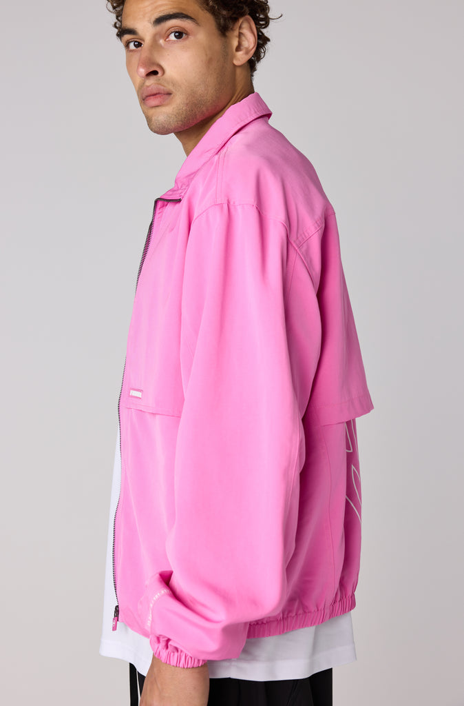 Fracture Bomber Jacket - Bubblegum