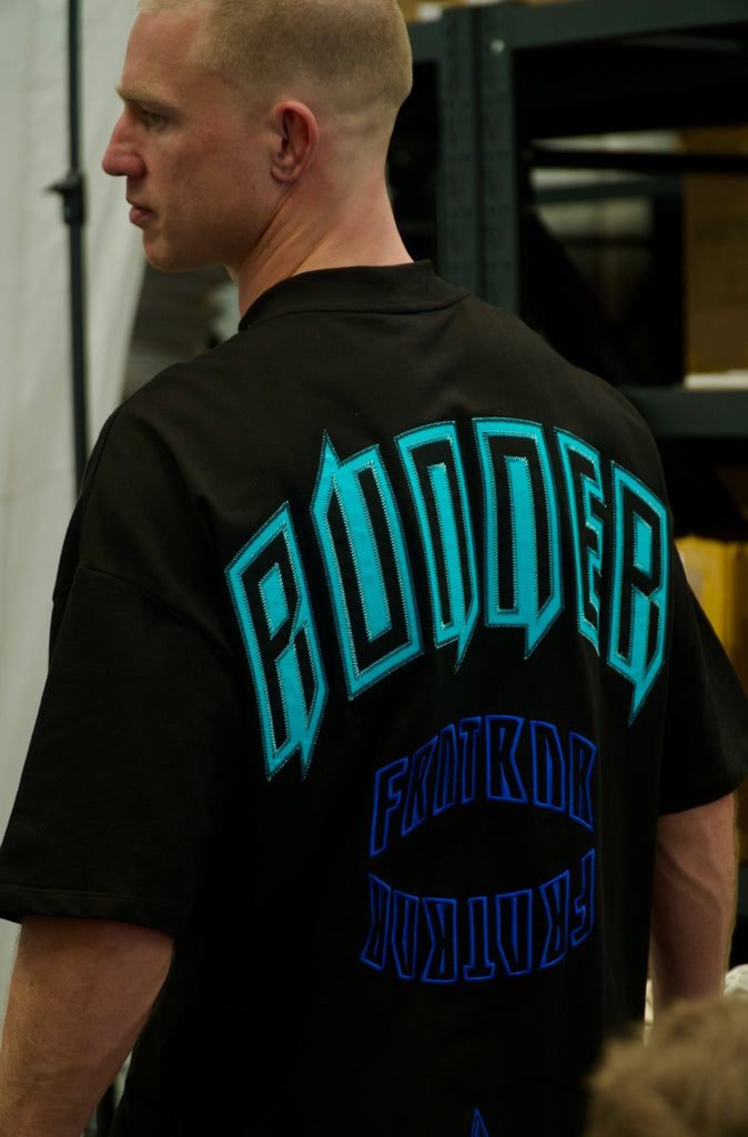 FRNTRNR Academy Tee - Black Aqua