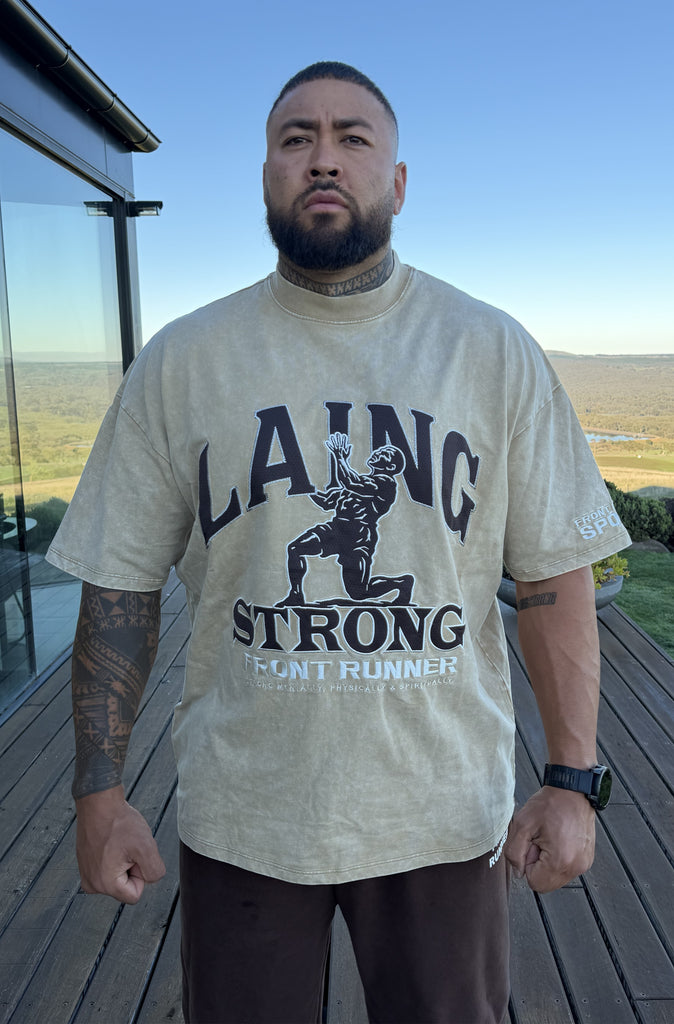 Strongman Legacy Tee Tan Wash