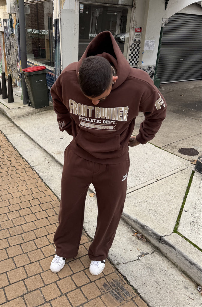 Athletic Department Hoodie Choc Malt