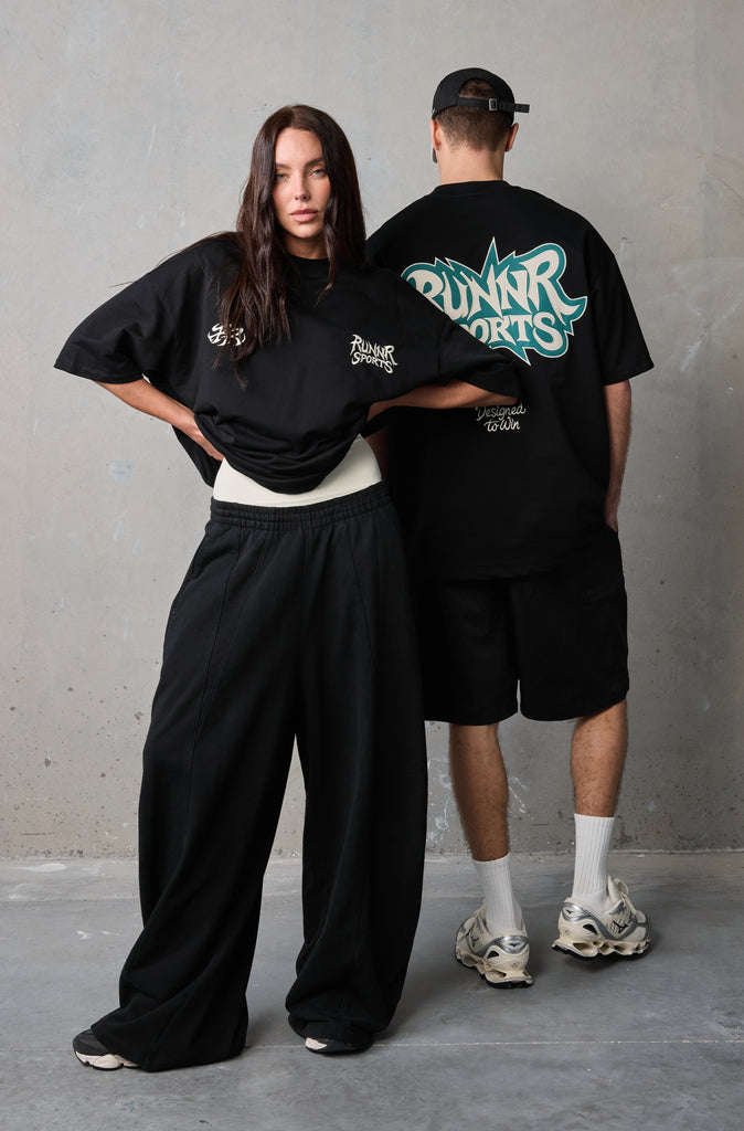 Run Riot Tee - Black Emerald