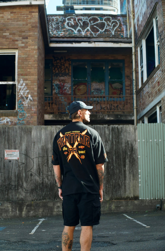 Bolt Tee - Black Fire