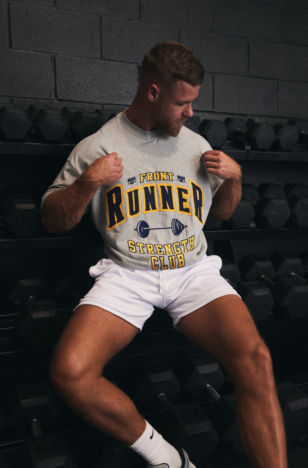 Strength Tee - Grey Marle - Men