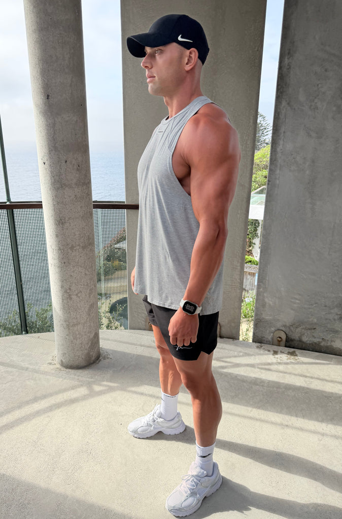 FRNTRNR Taper Tank - Grey Marle