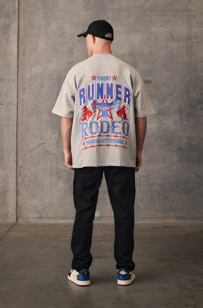 American Runner Tee - Grey Marle