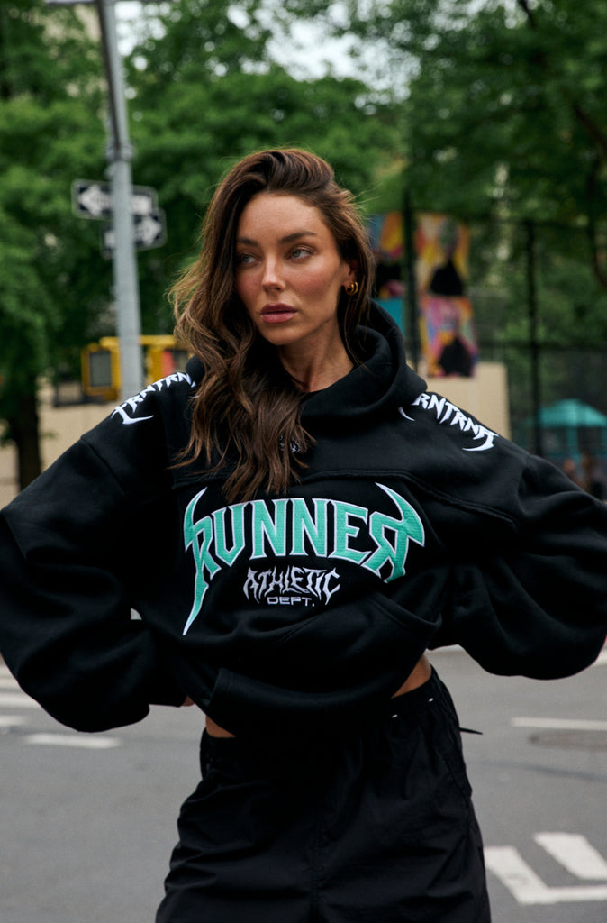 Vortex Hoodie Black Tiffany