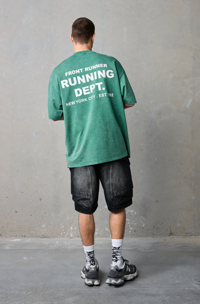 Running Dept Tee - Emerald Wash
