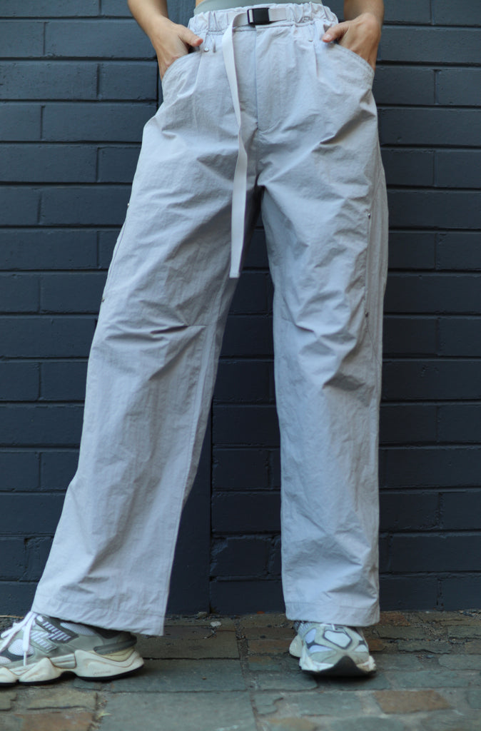 FR Wide Leg Tech Pant - Smoke