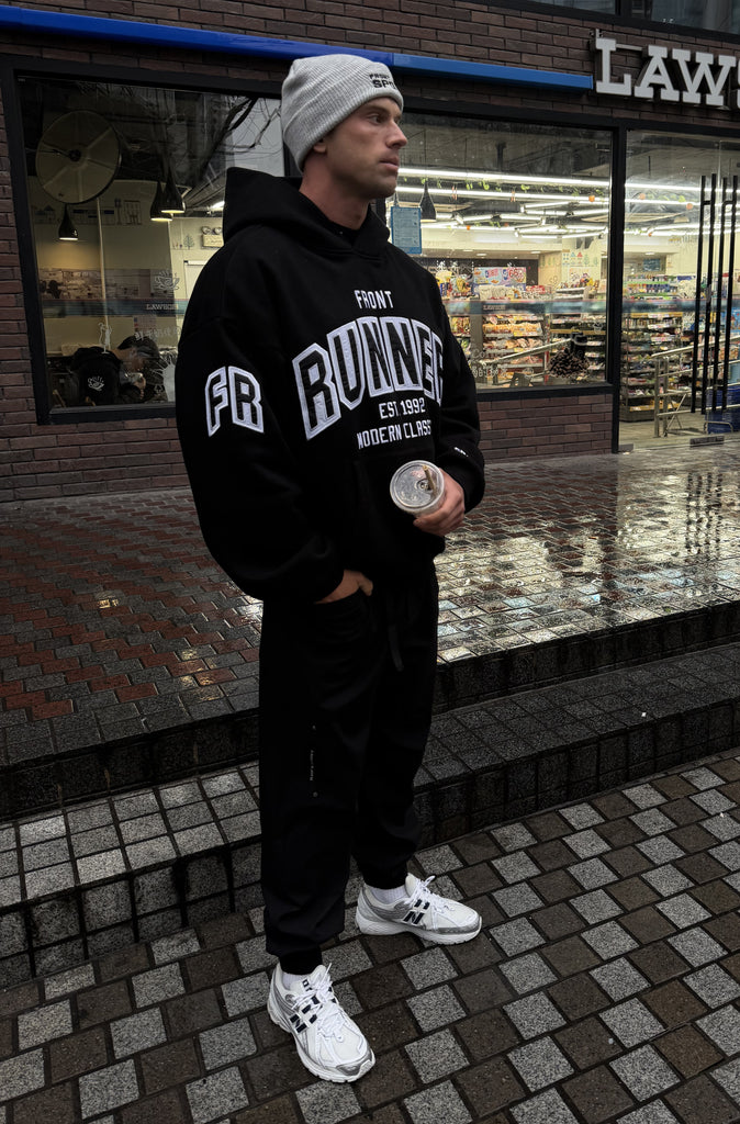 Classic Front Hoodie Black