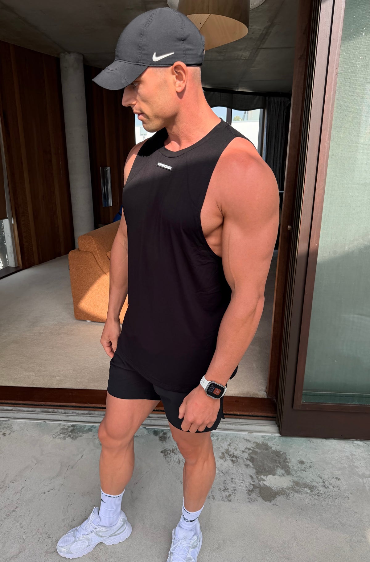 FRNTRNR Taper Tank - Black - Men