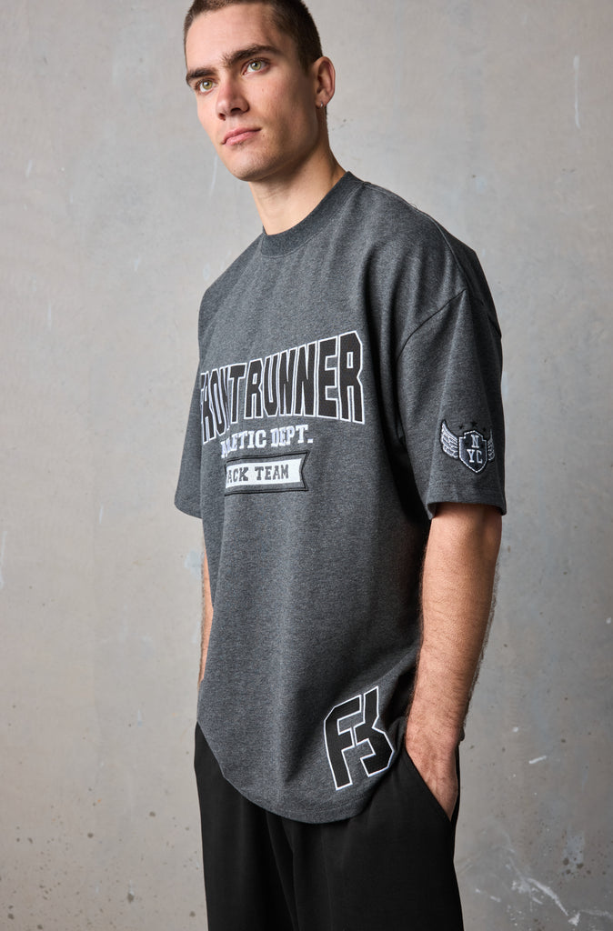 Athletic Department Tee - Charcoal Marle