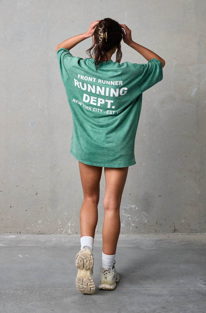 Running Dept Tee - Emerald Wash