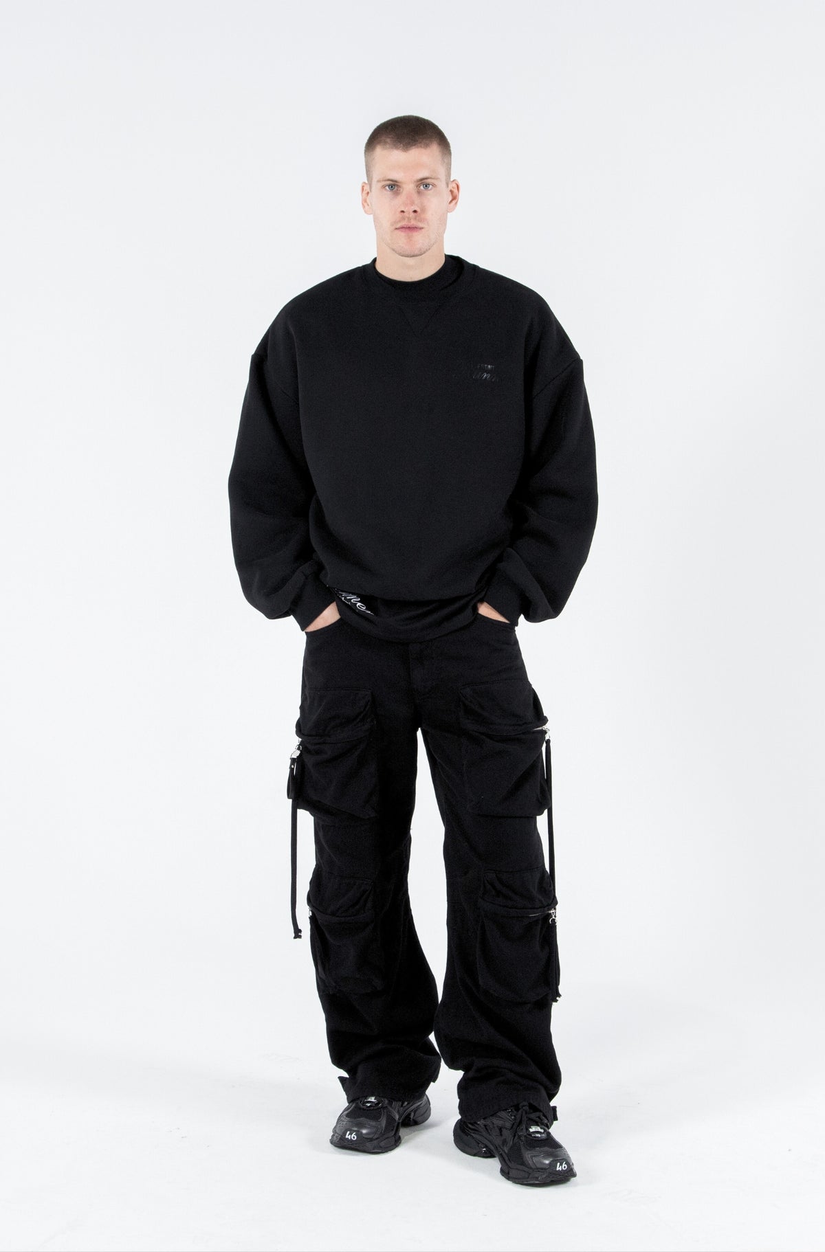 Staple Crewneck - Black - Men
