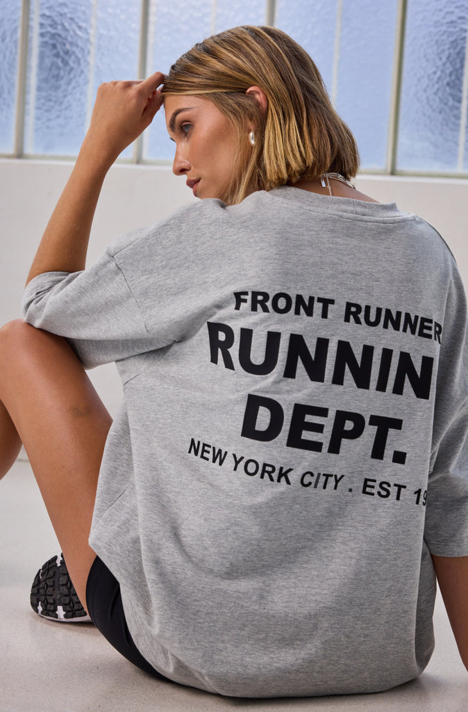 Running Dept Tee Grey Marle
