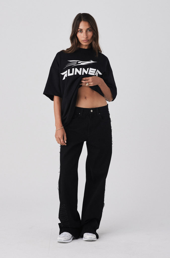 Road Runner Tee - Black & White