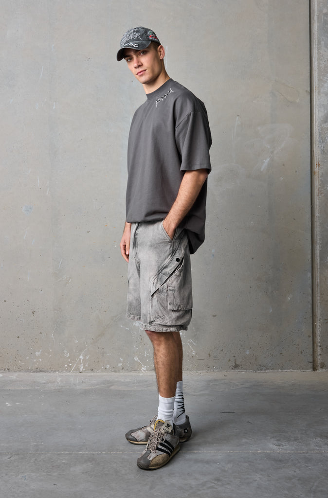 Legacy Pocket Short - Washed Grey