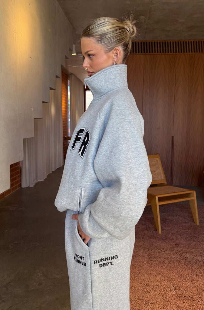 Classic Running Dept. 1/4 Zip Grey Marle