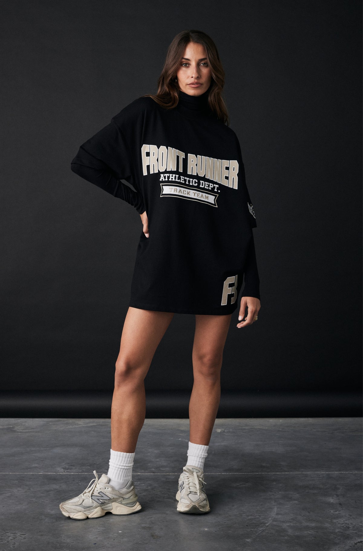 Athletic Department Tee - Black/Malt - Women