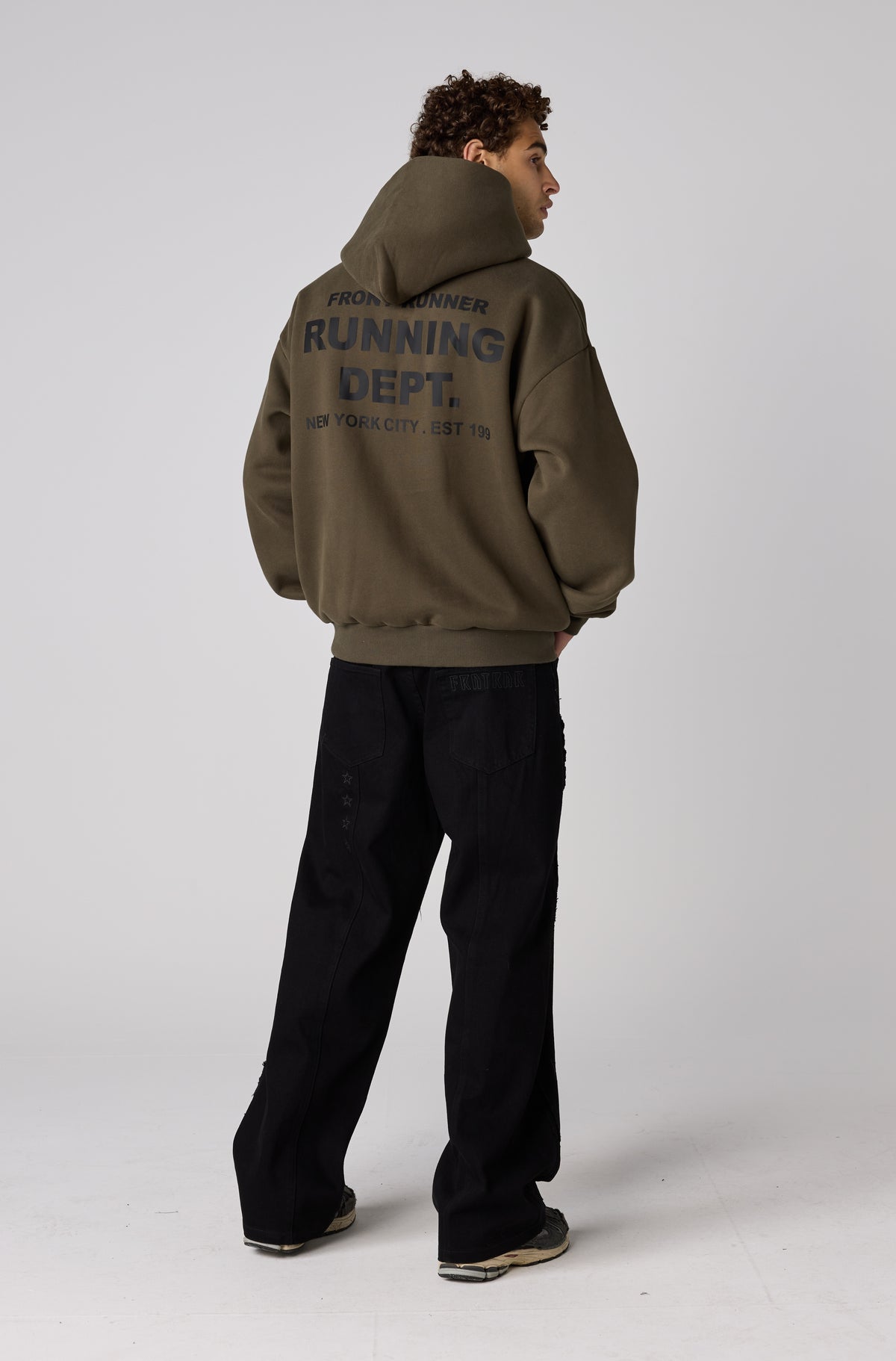 Running Dept Hoodie - Khaki - Men