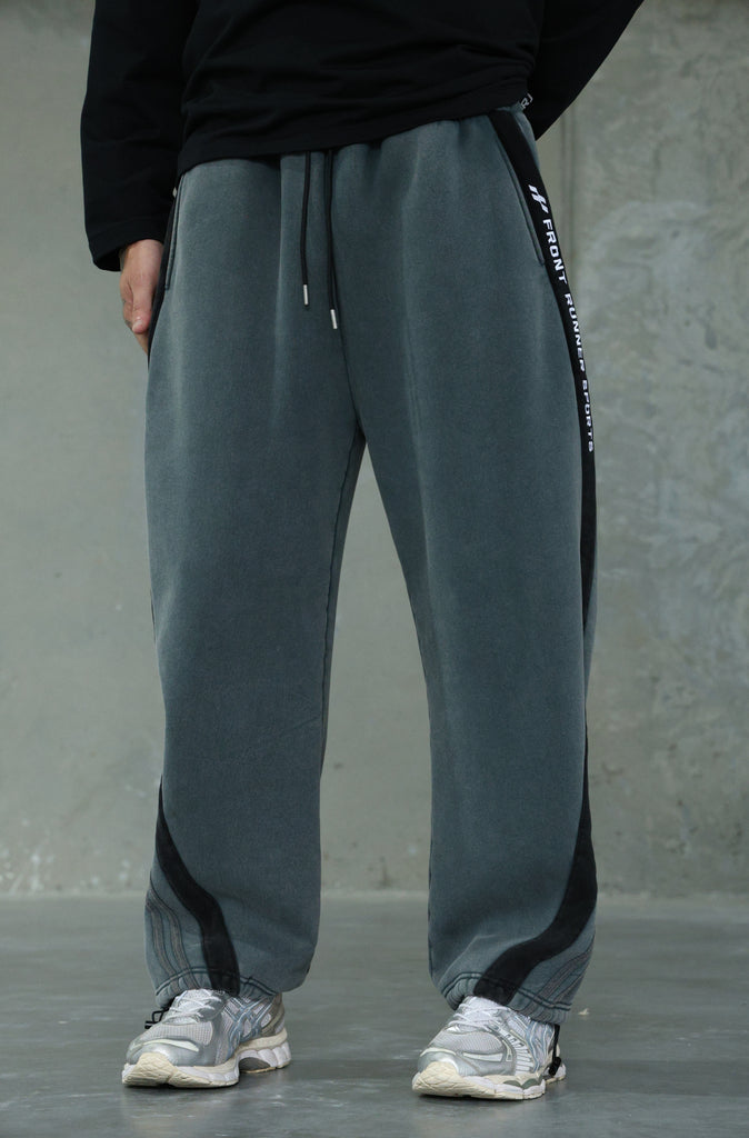 FR Sports Stripe Barrel Pants Concrete