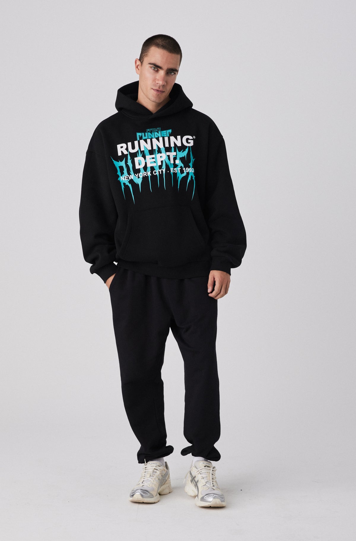 Tribal Dept Hoodie - Black Tiffany - Men