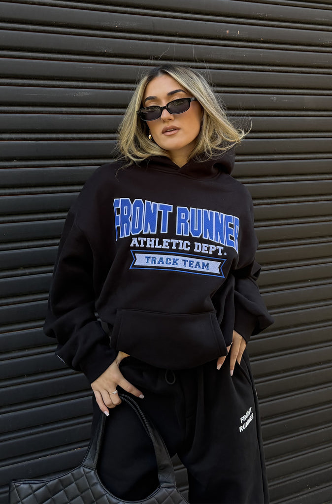Athletic Department Hoodie Black Cobalt