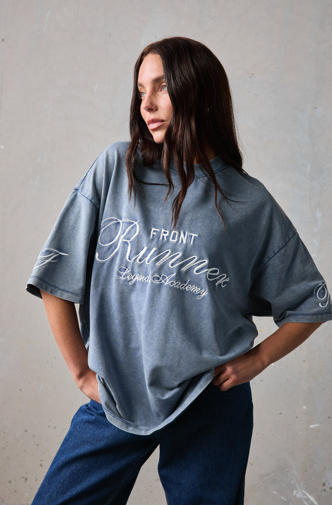Legends Academy Tee - Denim Wash
