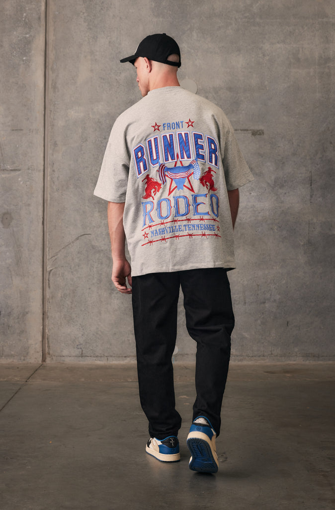 American Runner Tee - Grey Marle