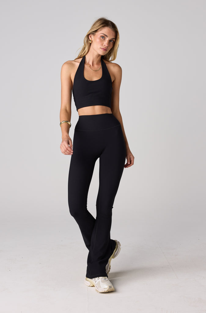 FRNTRNR Halter Crop - Black