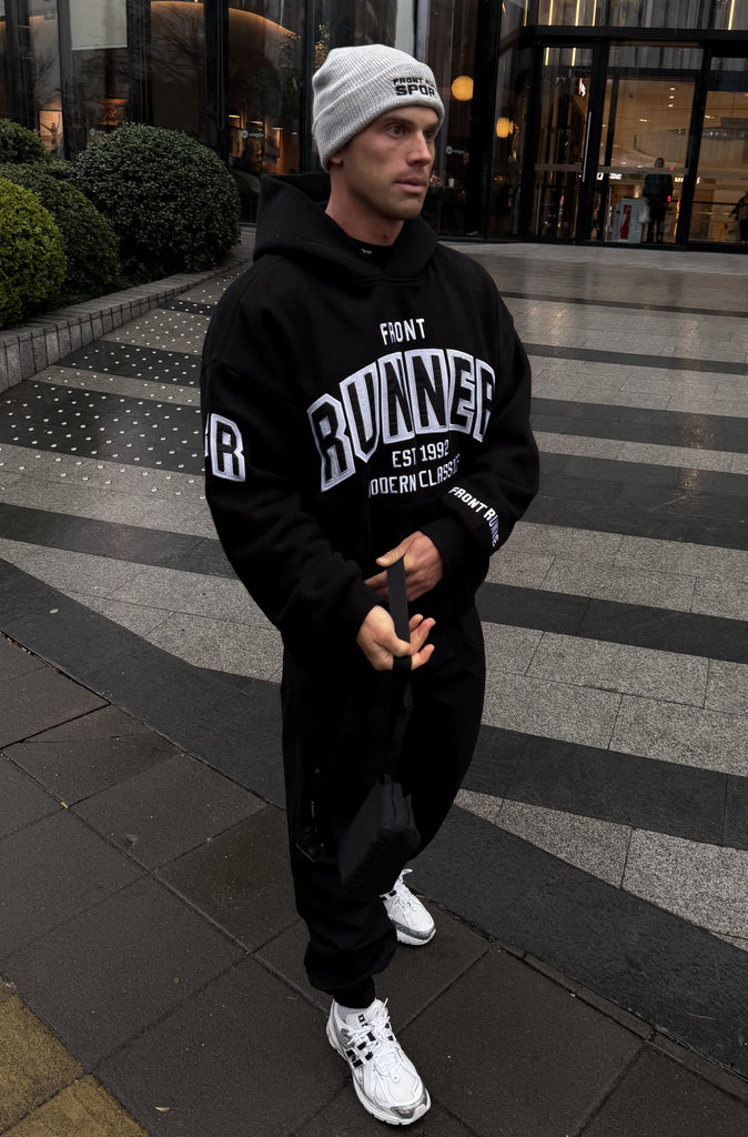 Classic Front Hoodie Black