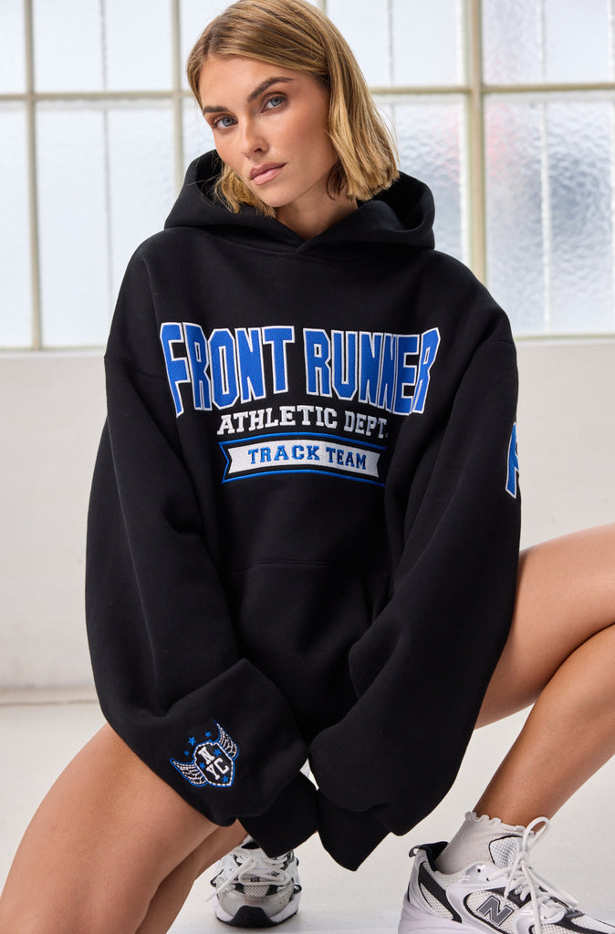 Athletic Department Hoodie Black Cobalt