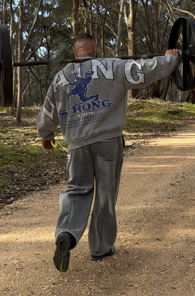 Pillars of Strength Crewneck Concrete