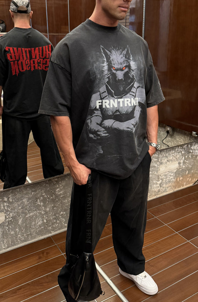 Hunting Season Tee Washed Black