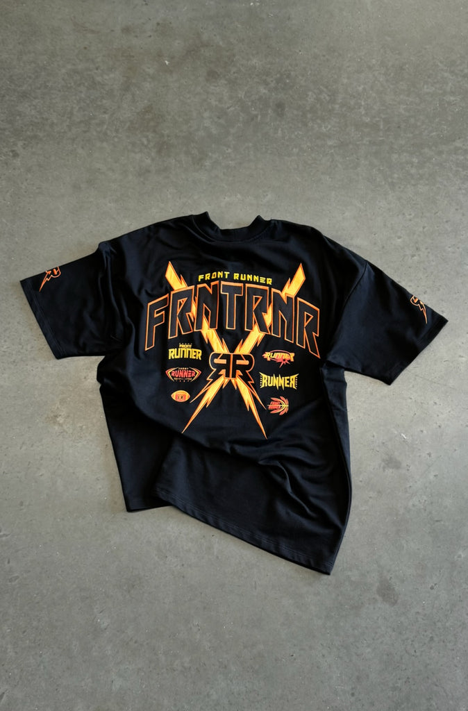 Bolt Tee - Black Fire