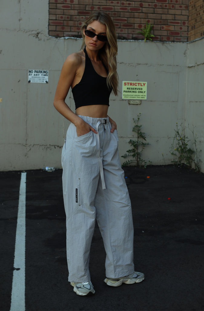 FR Wide Leg Tech Pant - Smoke