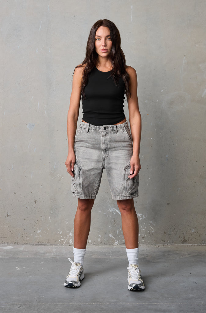 Legacy Pocket Short - Washed Grey