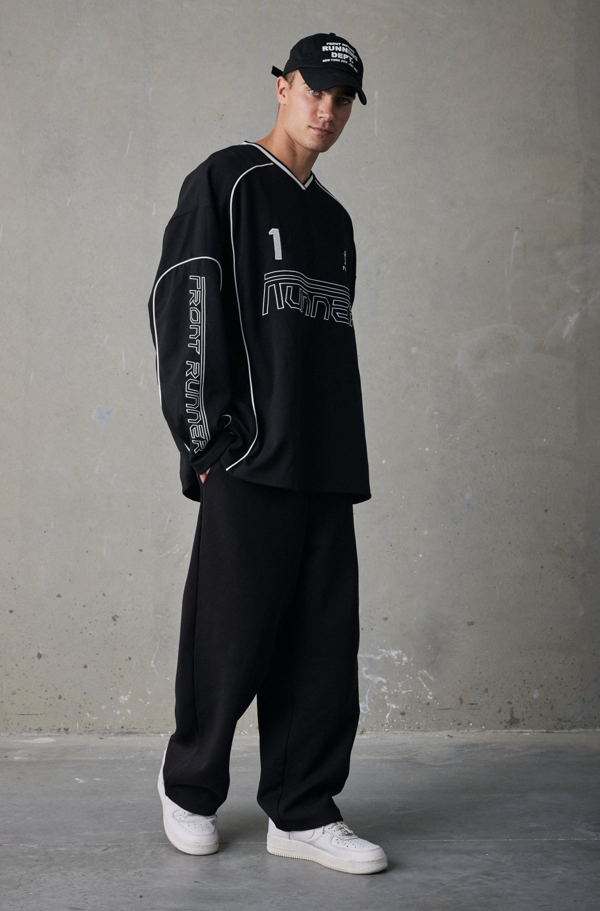 Striker L/S Jersey - Black - Men