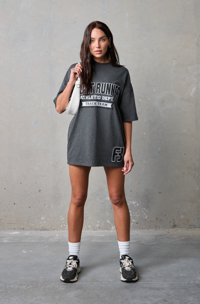 Athletic Department Tee - Charcoal Marle