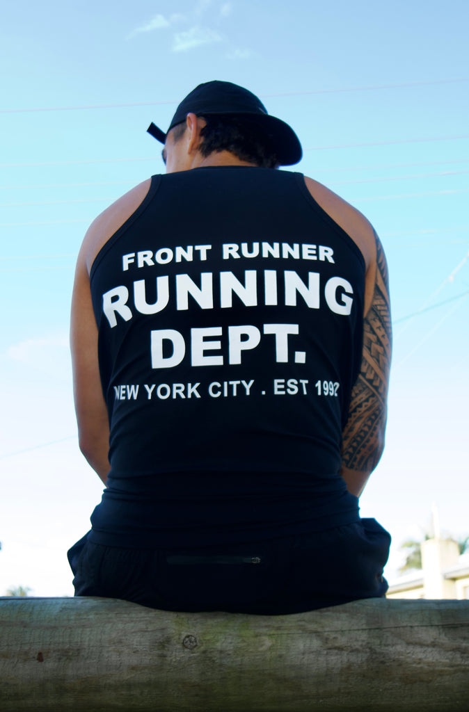 Running Dept Singlet - Black