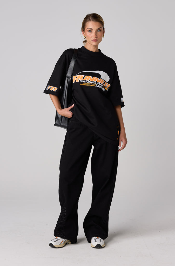 Circuit Tee - Black Mandarin
