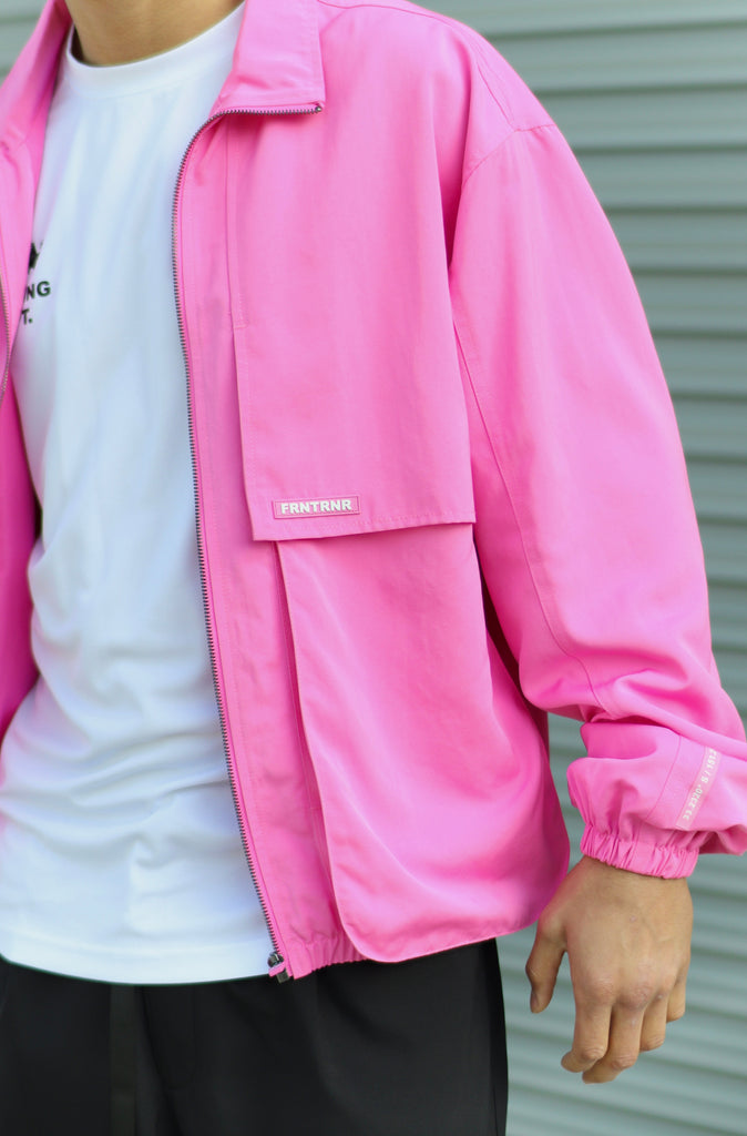 Fracture Bomber Jacket - Bubblegum