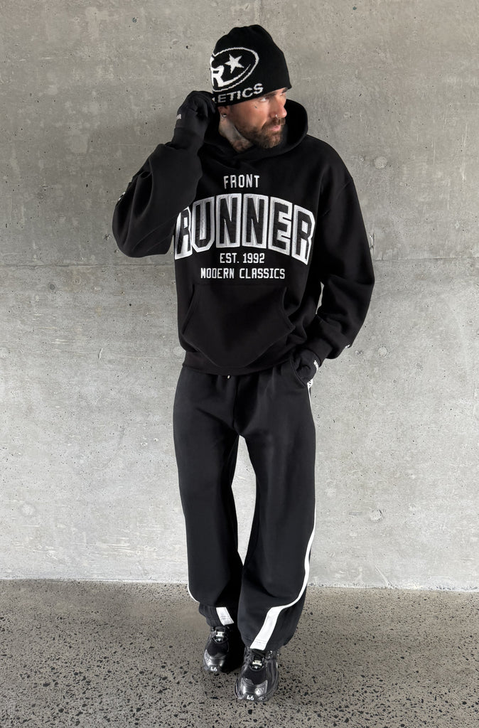 Classic Front Hoodie Black