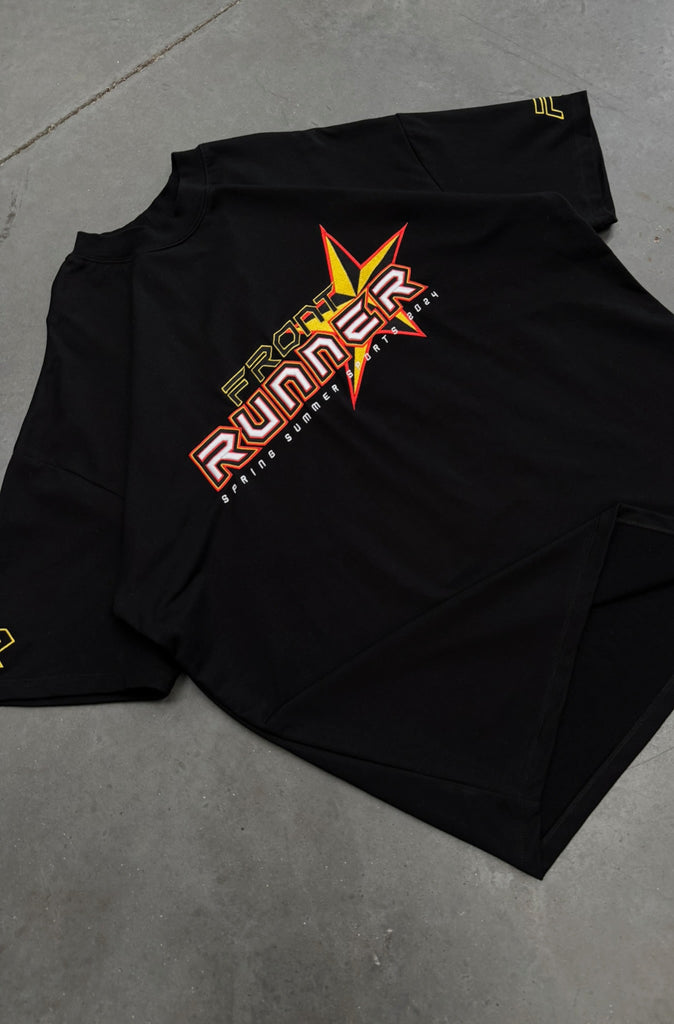 SS Runner Logo Tee - Black Fire