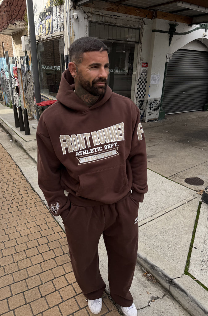 Athletic Department Hoodie Choc Malt