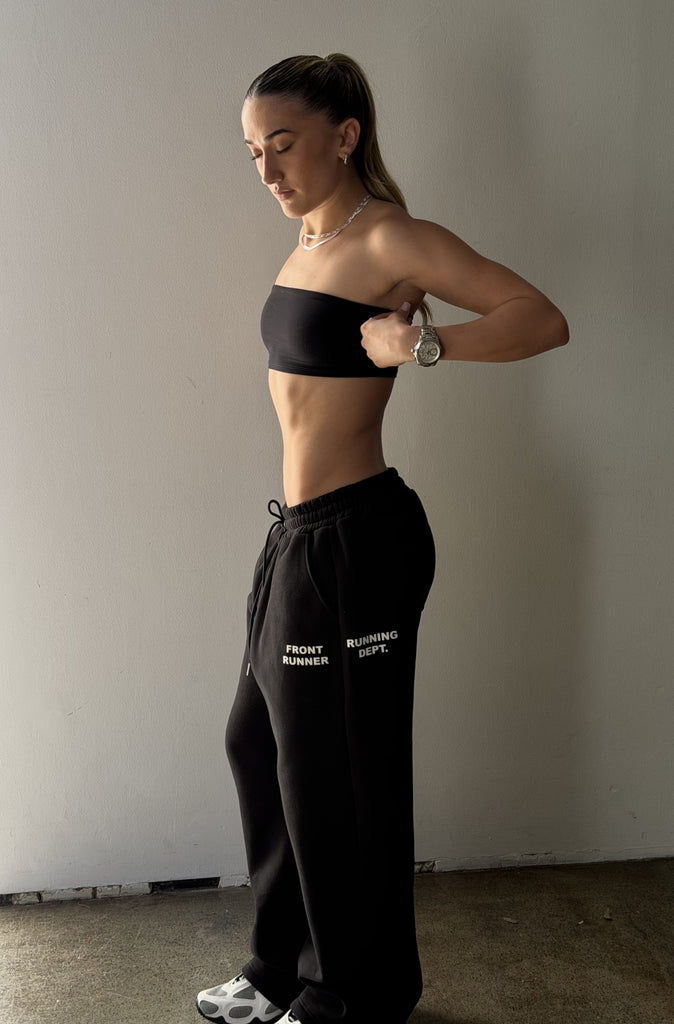 Running Dept. Barrel Leg Trackpant Black