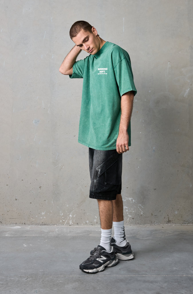 Running Dept Tee - Emerald Wash
