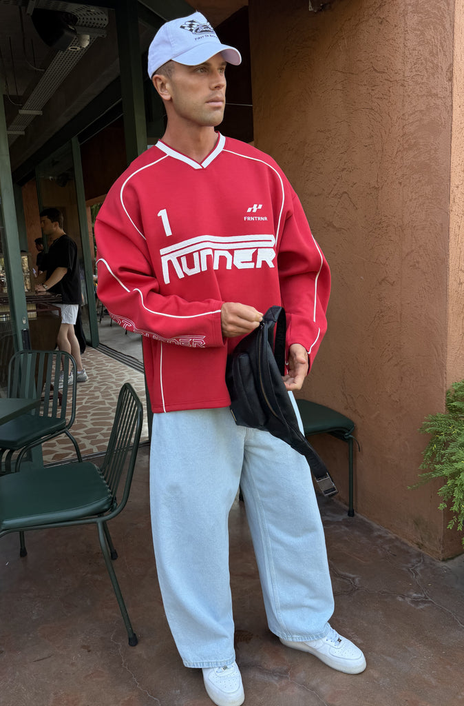 Striker L/S Jersey Scarlet