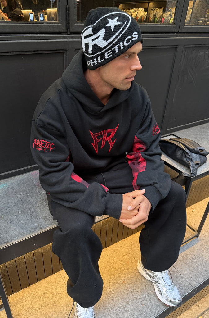 No Mercy Hoodie Black Scarlet