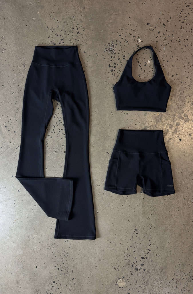 FRNTRNR Halter Crop - Black